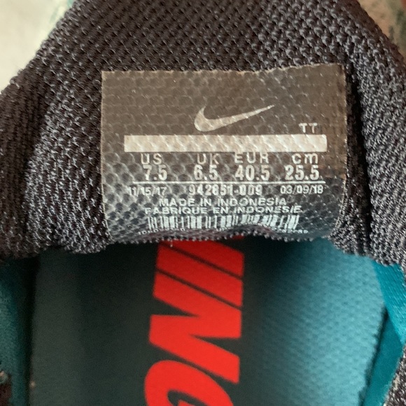 Mens Nike Zoom Pegasus 35. Pink/Green - Picture 7 of 7